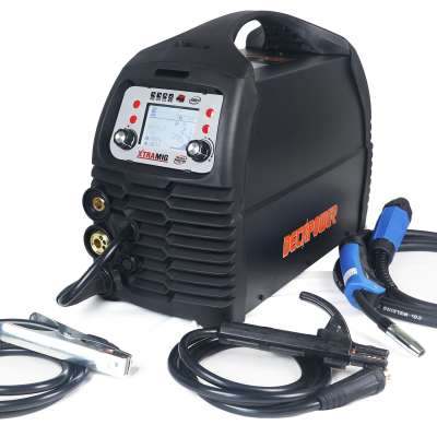 XTRAMIG 200 amp smart synergy flux core arc welding inverter mma tig  mag mig welder for stainless steel